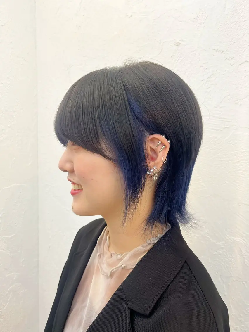 ショート ショートヘア ウルフカット 新宿/髪質改善 艶カラー👶Renaのヘアスタイル