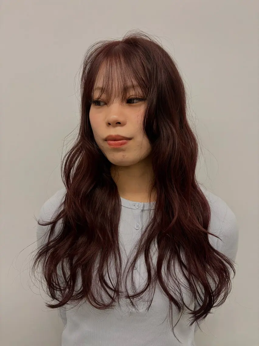 ロング カラー ヘアカラー ✴︎万葉 ✴︎のヘアスタイル