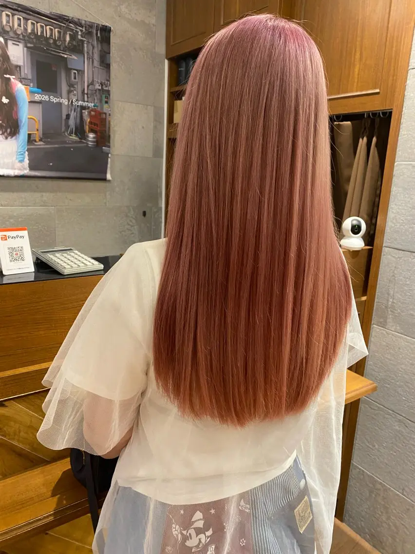 ロング カラー ヘアカラー トリートメント 上品韓国ヘア レイヤー/ayaのヘアスタイル