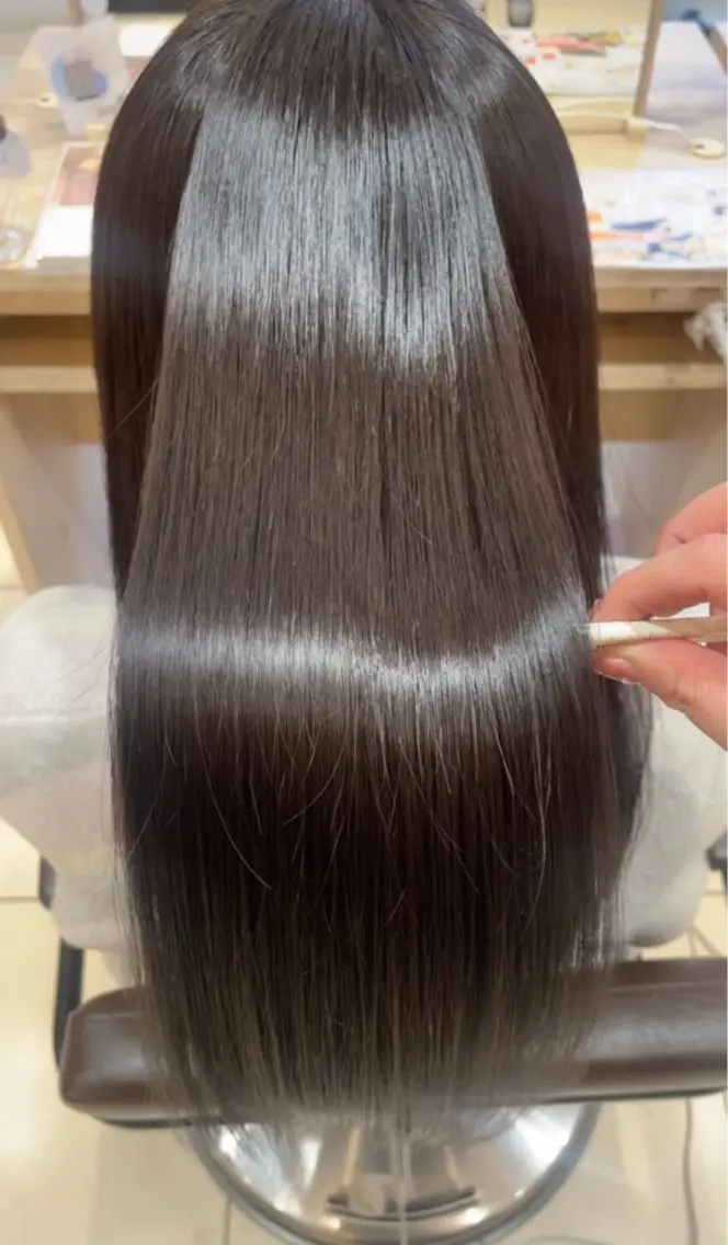 ロング 柳元 蘭夢のヘアスタイル