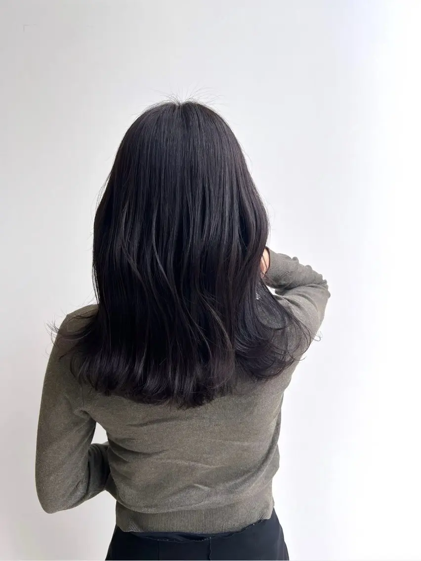 ミディアム カラー ヘアアレンジ ヘアカラー トリートメント ✨艶髪✨ 吉田誠のヘアスタイル