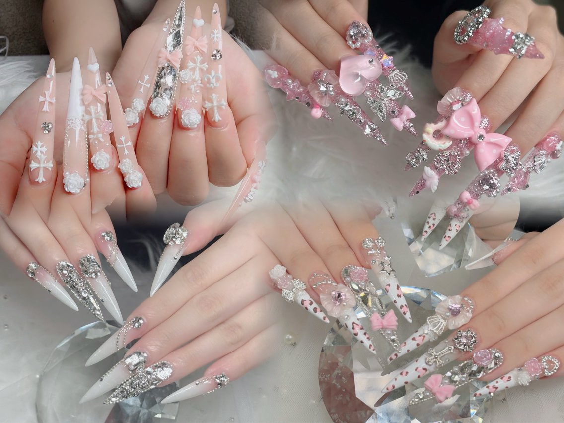 ネイル フットネイル フレンチネイル グラデーション 韓国ネイル ロングネイル ハンドネイル Hot Nail Salonのネイルデザイン