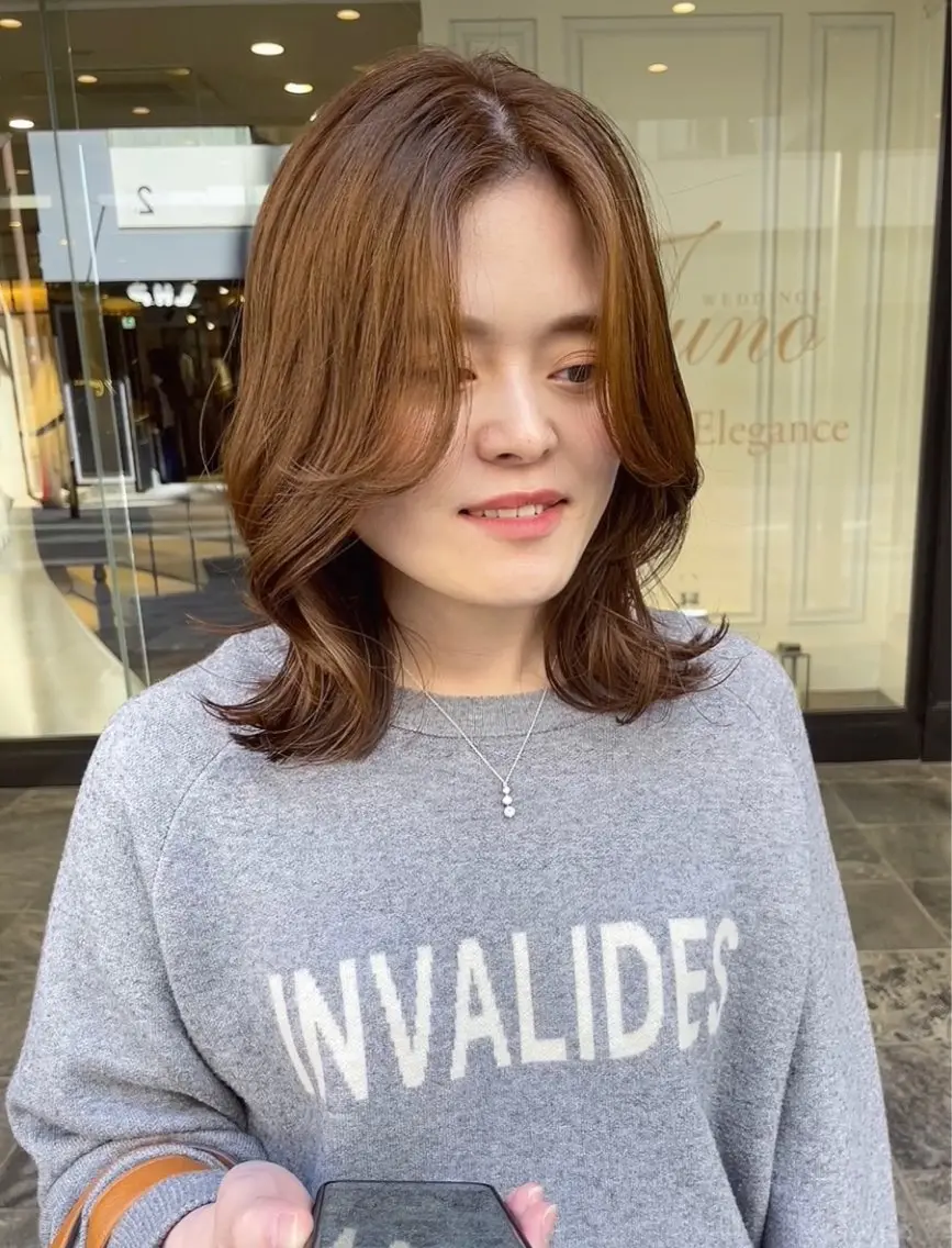 ミディアム キッズ カット ヘアカラー 🌸インナーカラー 🌸藤井春華のヘアスタイル