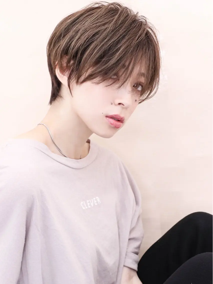 ショート カラー パーマ THE USUAL ユージュアルのヘアスタイル