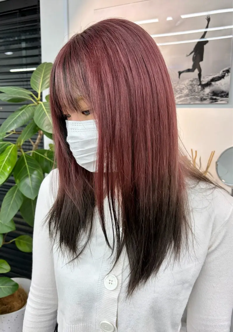 カラー デザインカラー ハイトーンカラー ヘアカラー ブリーチ/推しカラー Hanaのヘアスタイル