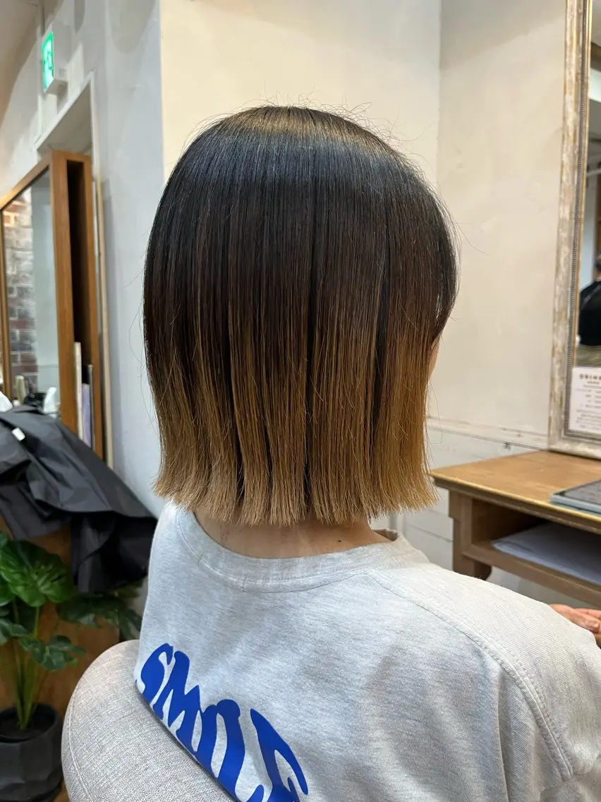ショート 切りっぱなしボブ ボブ Cielo 🐈‍⬛ sawa 🐈‍⬛のヘアスタイル