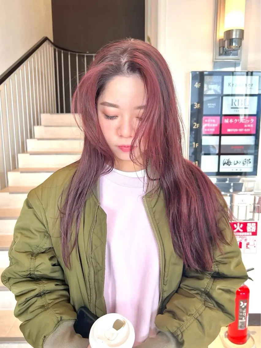 カラー ヘアカラー 矢代 さくらのヘアスタイル
