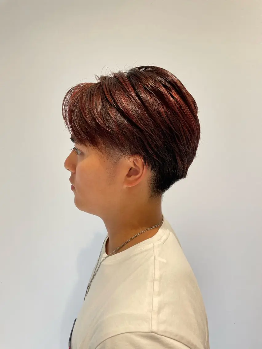 カラー メンズ ✨レイヤー/ 透明感カラー✨冨永剛のヘアスタイル
