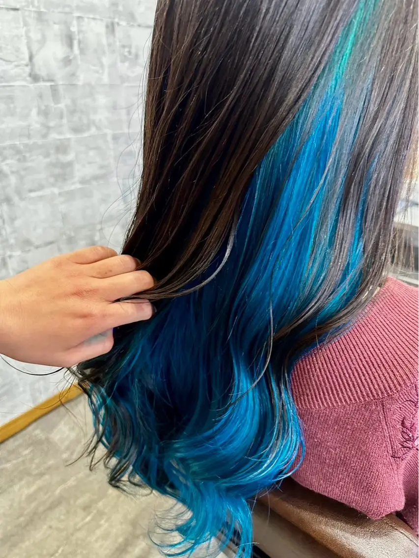 ロング 韓国風ヘア ロング 猪股 唯菜のヘアスタイル