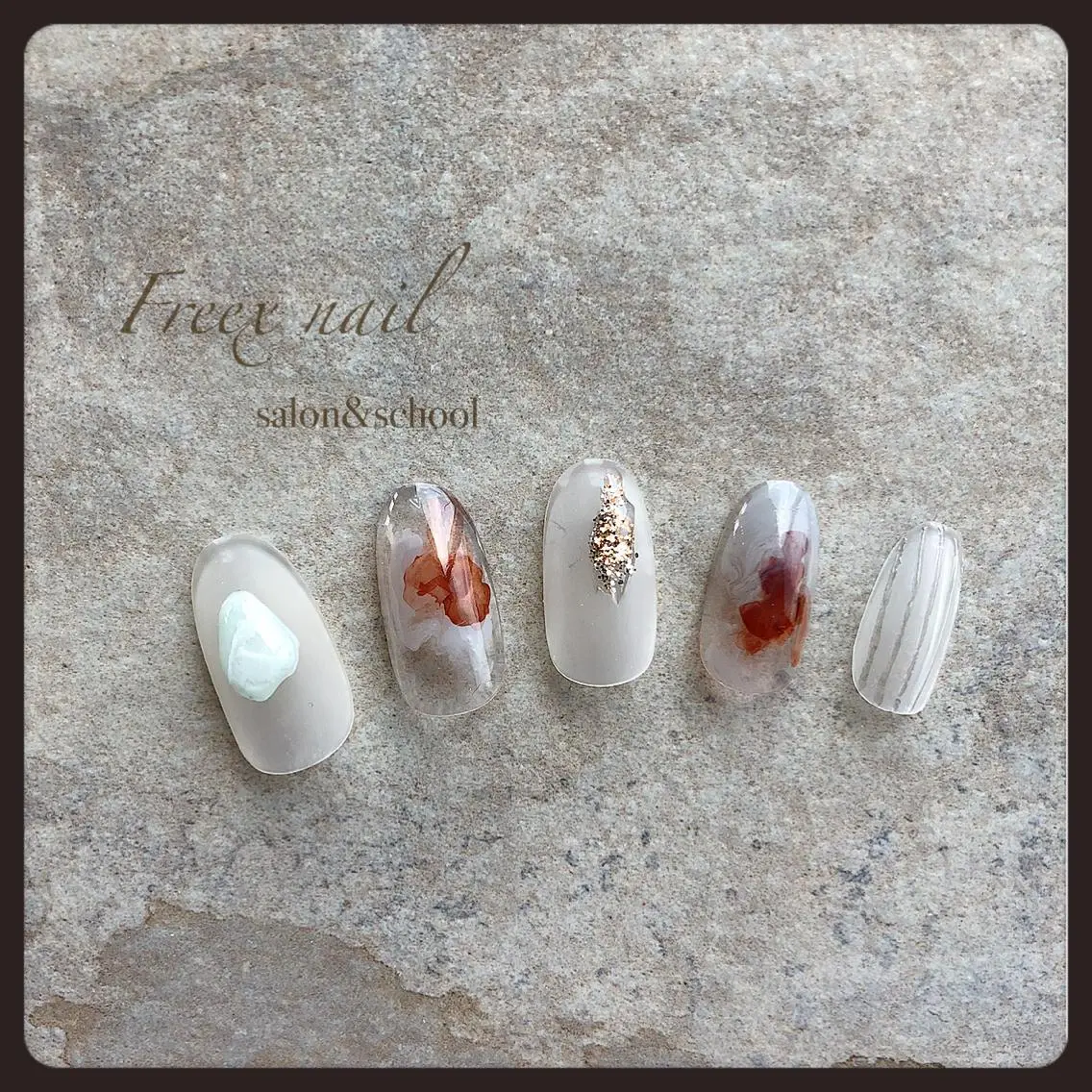 ネイル マットネイル ニュアンスネイル freex nail /ニュアンス/個性派のネイルデザイン