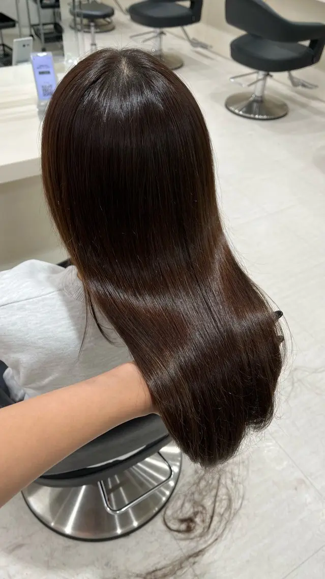 ロング カラー 髪質改善 トリートメント 大人上品ベージュ 🎀HARUNAのヘアスタイル