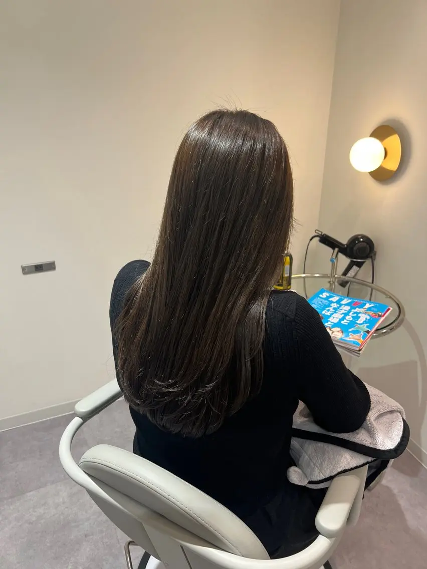 ロング 縮毛矯正 美髪✨艶髪✨髪質改善 カラー特化🌙鈴屋和のヘアスタイル