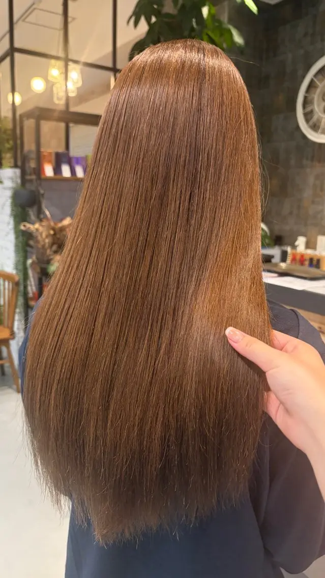 ロング カラー ベージュカラー ブラウンカラー ヘアカラー The C 海老名 まこ🎀のヘアスタイル