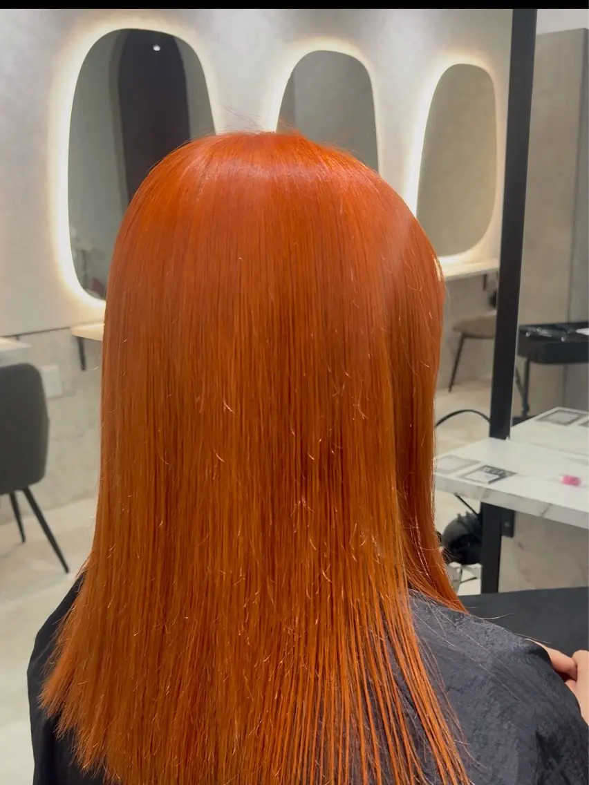 ロング カラー 【暖色カラー＋色持ち 重視】💟まなみのヘアスタイル