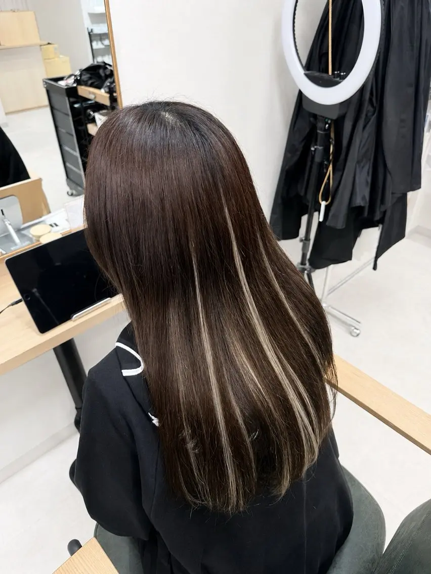 🍓ワンカラー(ブリーチ無し)➕💎プルエクステ【ダイヤモンド毛質 80本〜】の写真