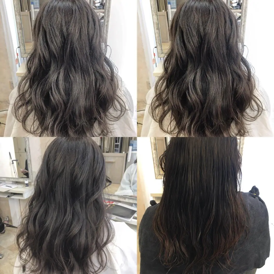 ロング アッシュ 角床直哉 カラーカットNO 1のヘアスタイル