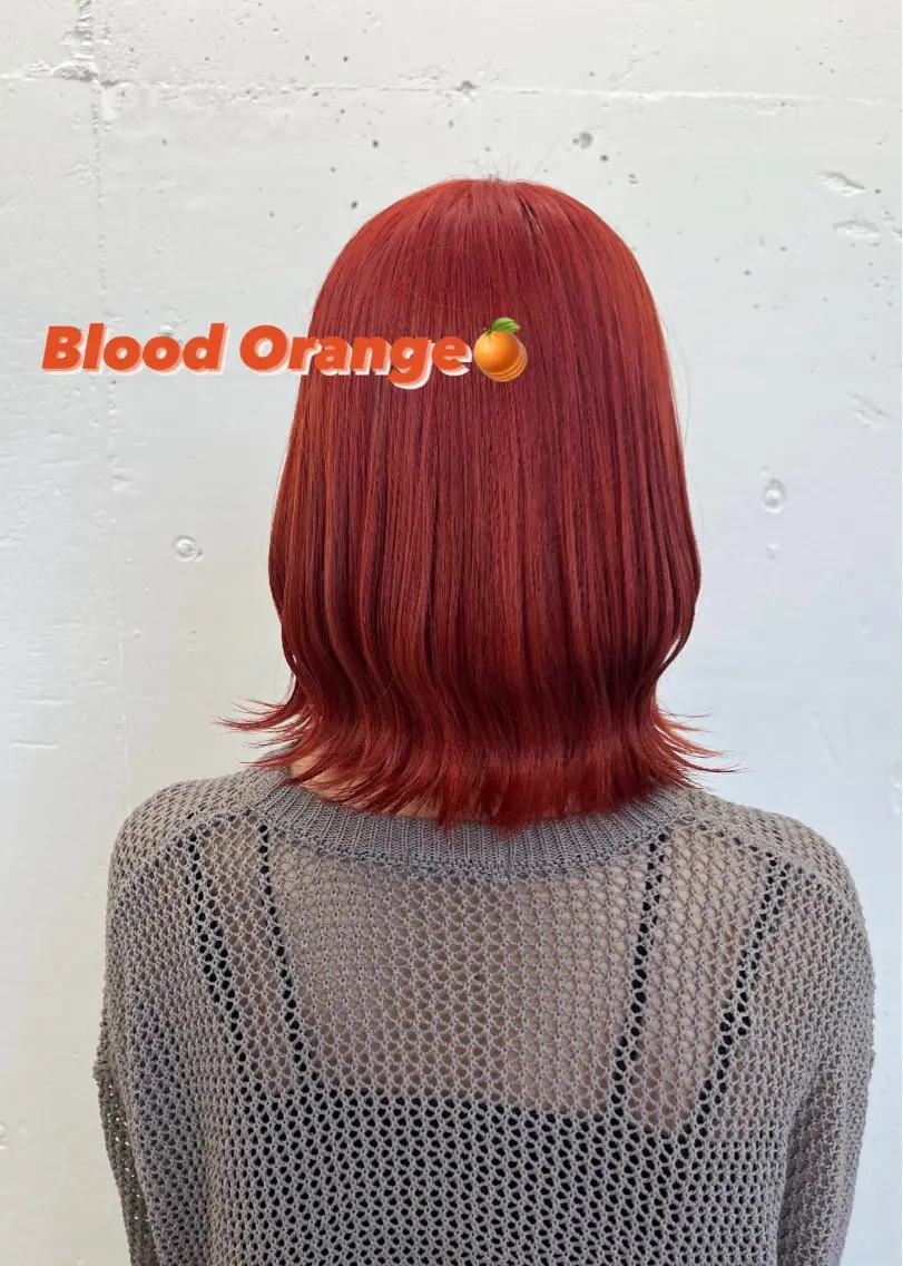 ミディアム カラー オレンジ 🫧‪Ameri🫧 Emma ecoleのヘアスタイル