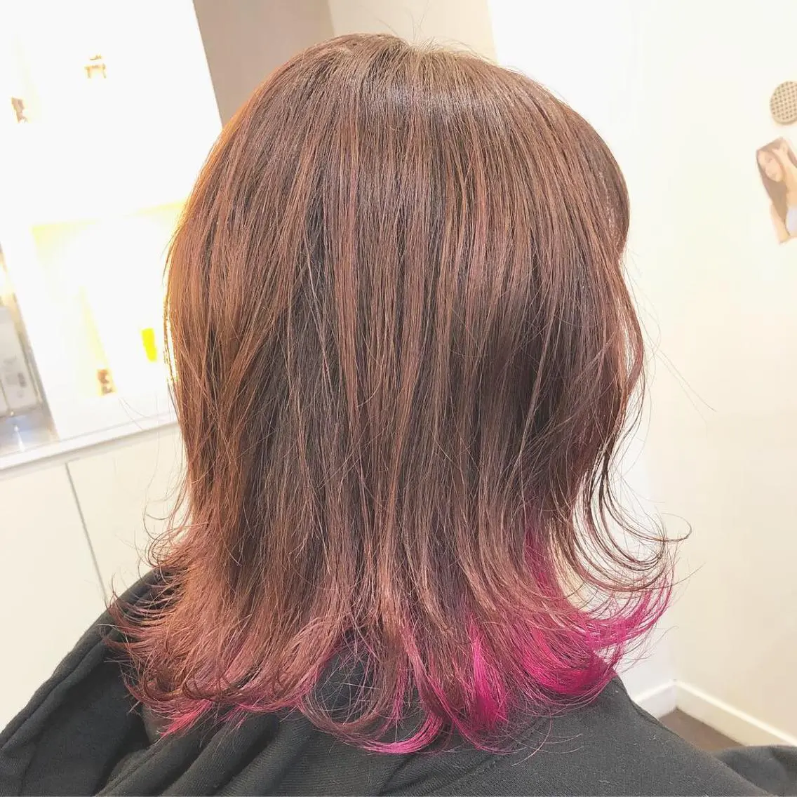 ミディアム カラー カット ヘアカラー トリートメント 日比谷 翔太のヘアスタイル