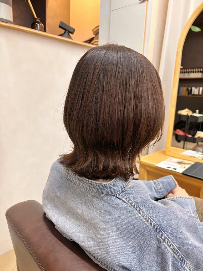 カラー ベージュカラー 透明感カラー ヘアカラー 高橋 唯のヘアスタイル