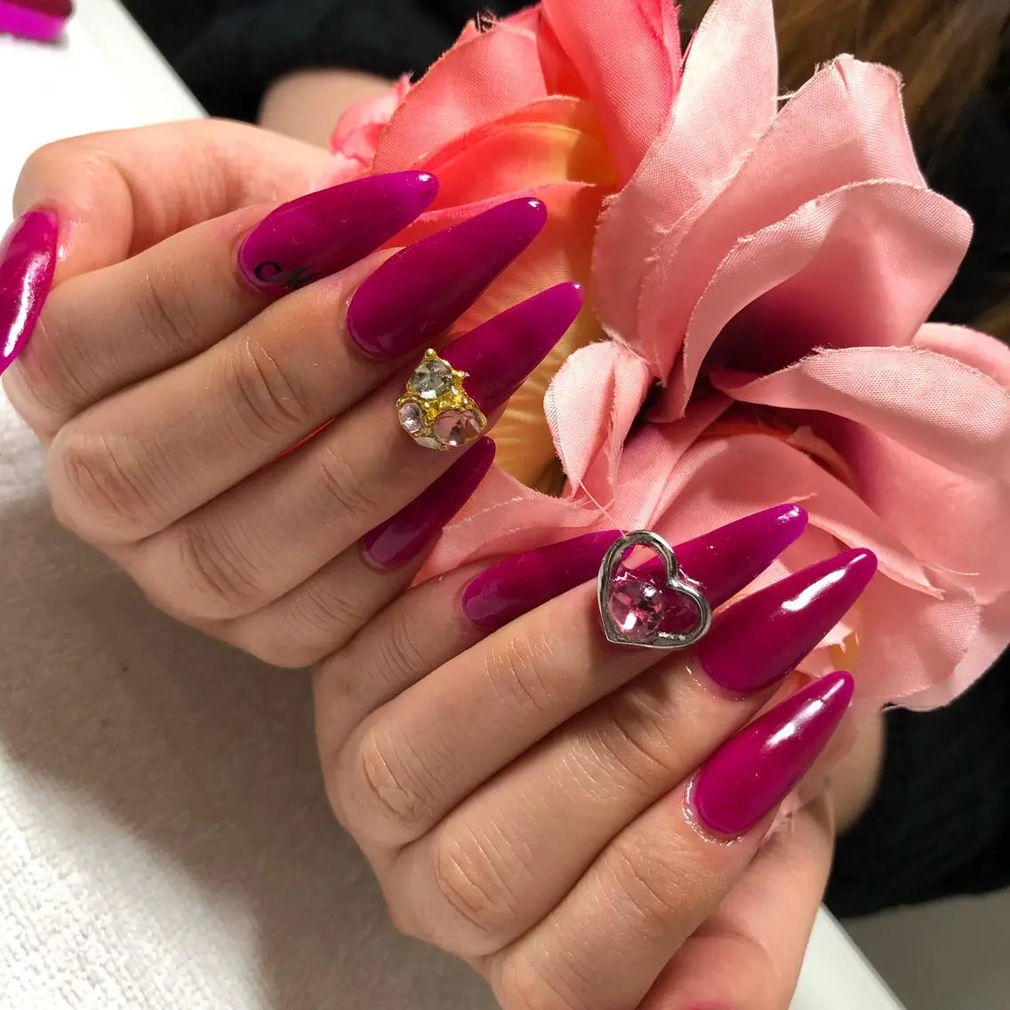 ロング ネイル ハンドネイル 《LB》ラブリエ Nail&eyeのマツエク・マツパデザイン