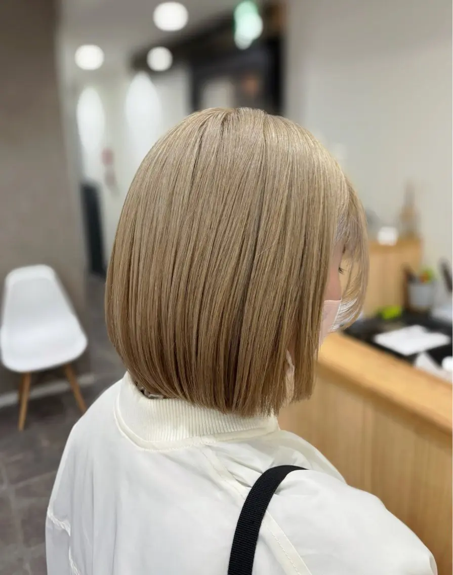 ミディアム カラー カット ヘアカラー トリートメント (kakko) ayumiのヘアスタイル