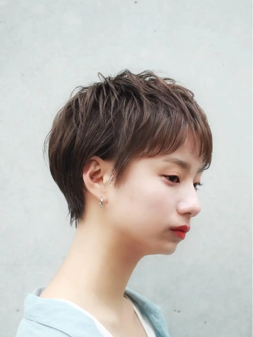 ショート くびれヘア ショートヘア 🌈月1夜モデル募集 📩ください⭐️のヘアスタイル