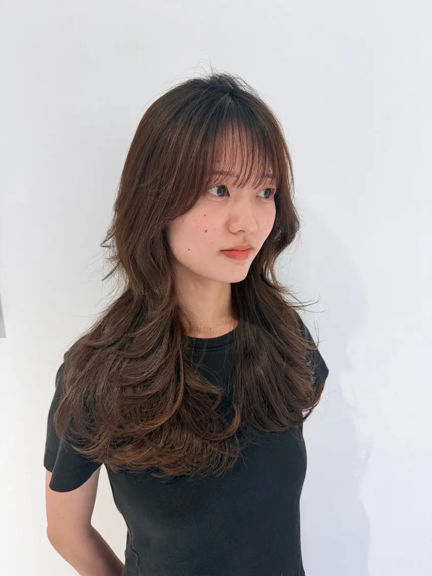 ロング 枦山 晴稀のヘアスタイル