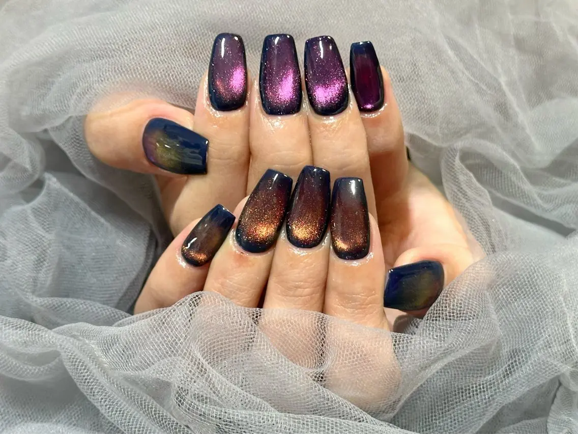 ネイル マグネットネイル ハンドネイル Nail Salon KURELLYのネイルデザイン