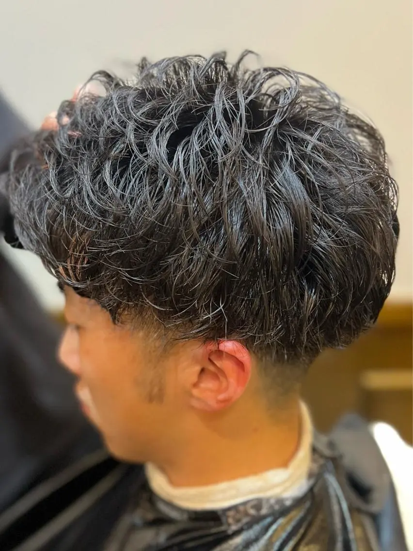 カットパーマ※肩以上の髪型は受付できません🙇‍♂️の写真