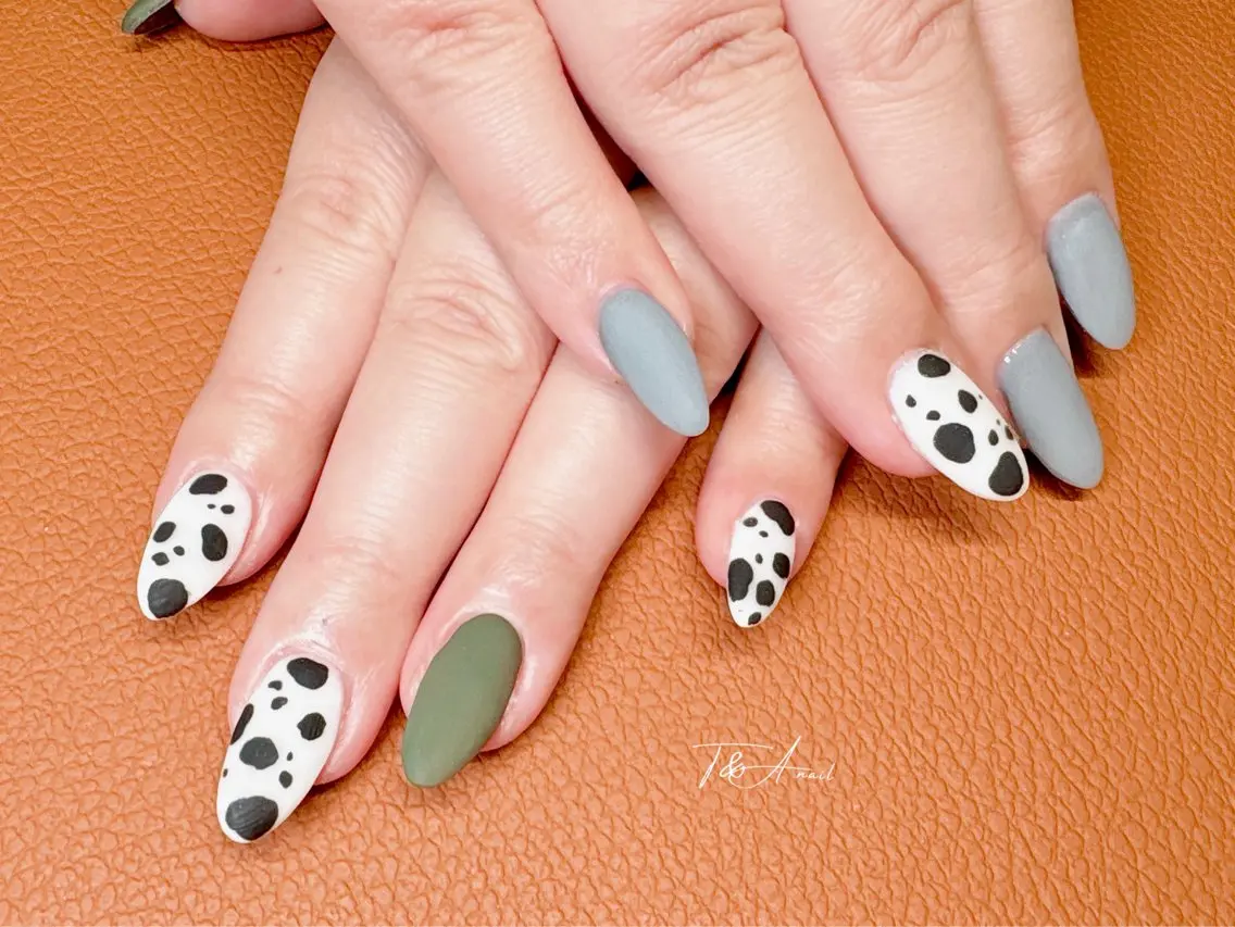 ネイル 長さ出し ジェルネイル マットネイル スカルプネイル T&A nailのネイルデザイン
