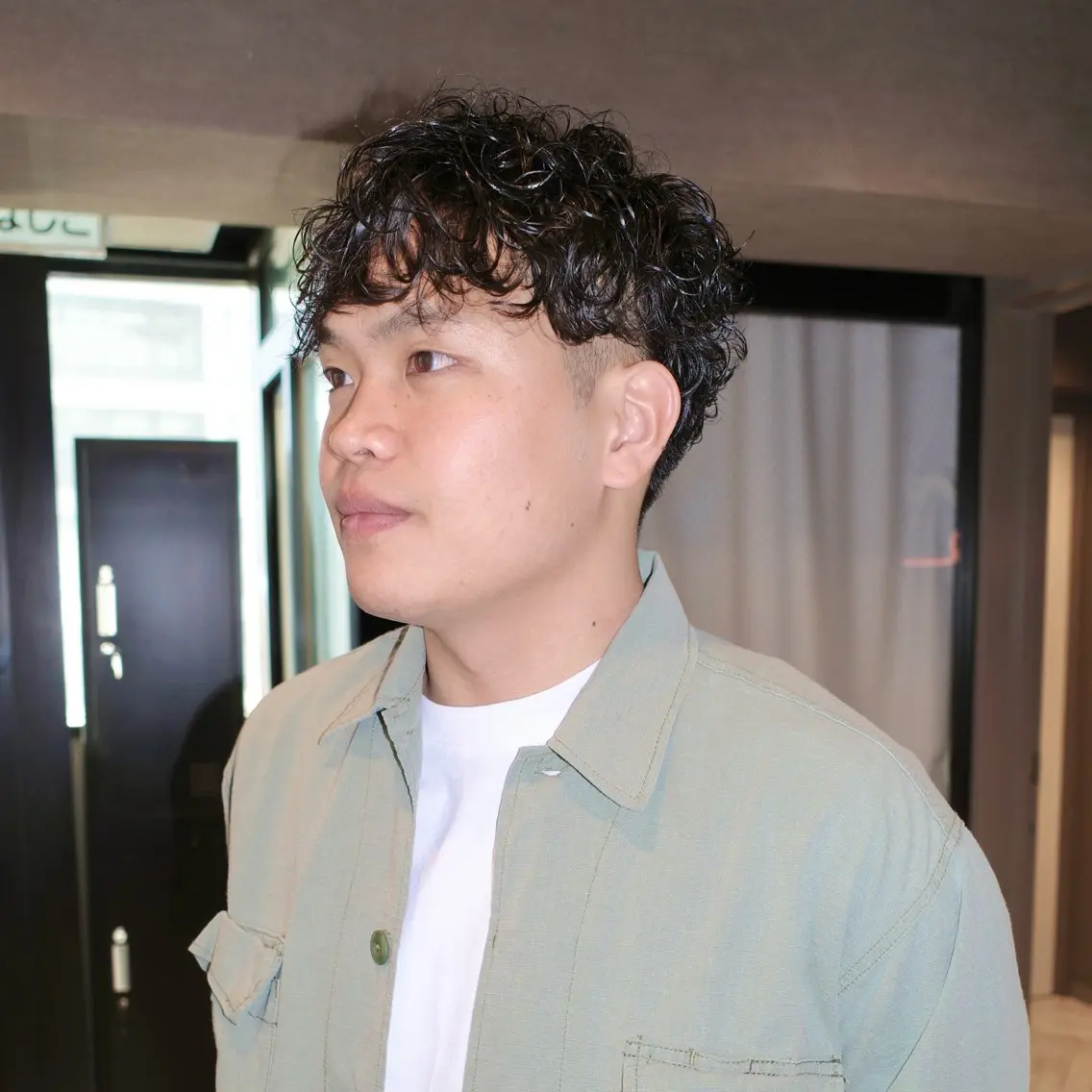 メンズ メンズショート カット パーマ ヨシカワ タツキのヘアスタイル