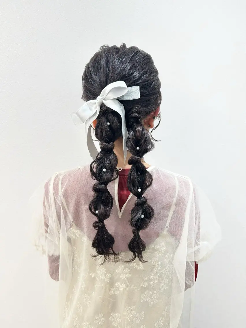 ロング カラー ヘアアレンジ アディクシーカラー イルミナカラー 似合わせカット トリートメント カット 宮岡シノ /戸田公園徒歩2分のヘアスタイル