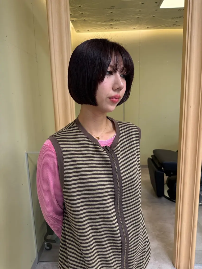 ショート カラー カット ヘアカラー 伶風/ ボブのヘアスタイル