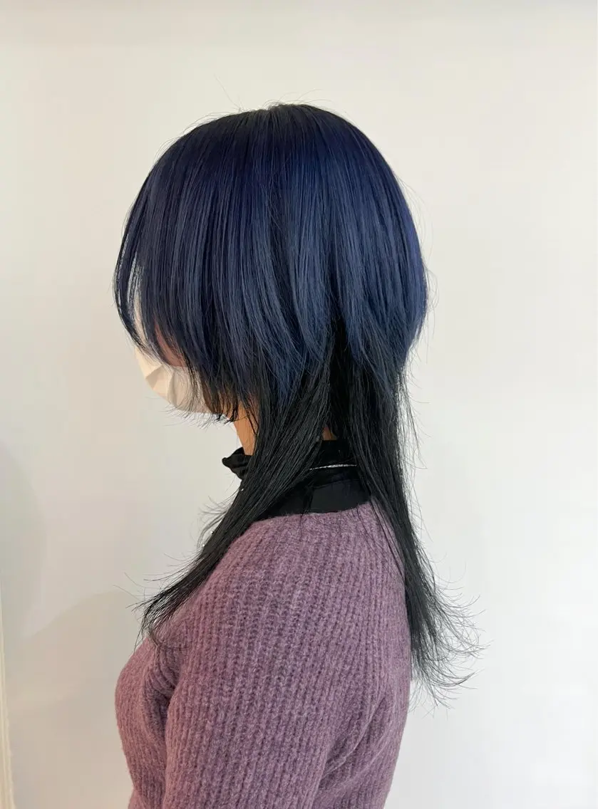 セミロング ヘアカラー ☺︎ RIHOのヘアスタイル