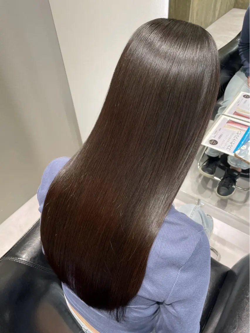 ロング 髪質改善 縮毛矯正 Lino nanaのヘアスタイル