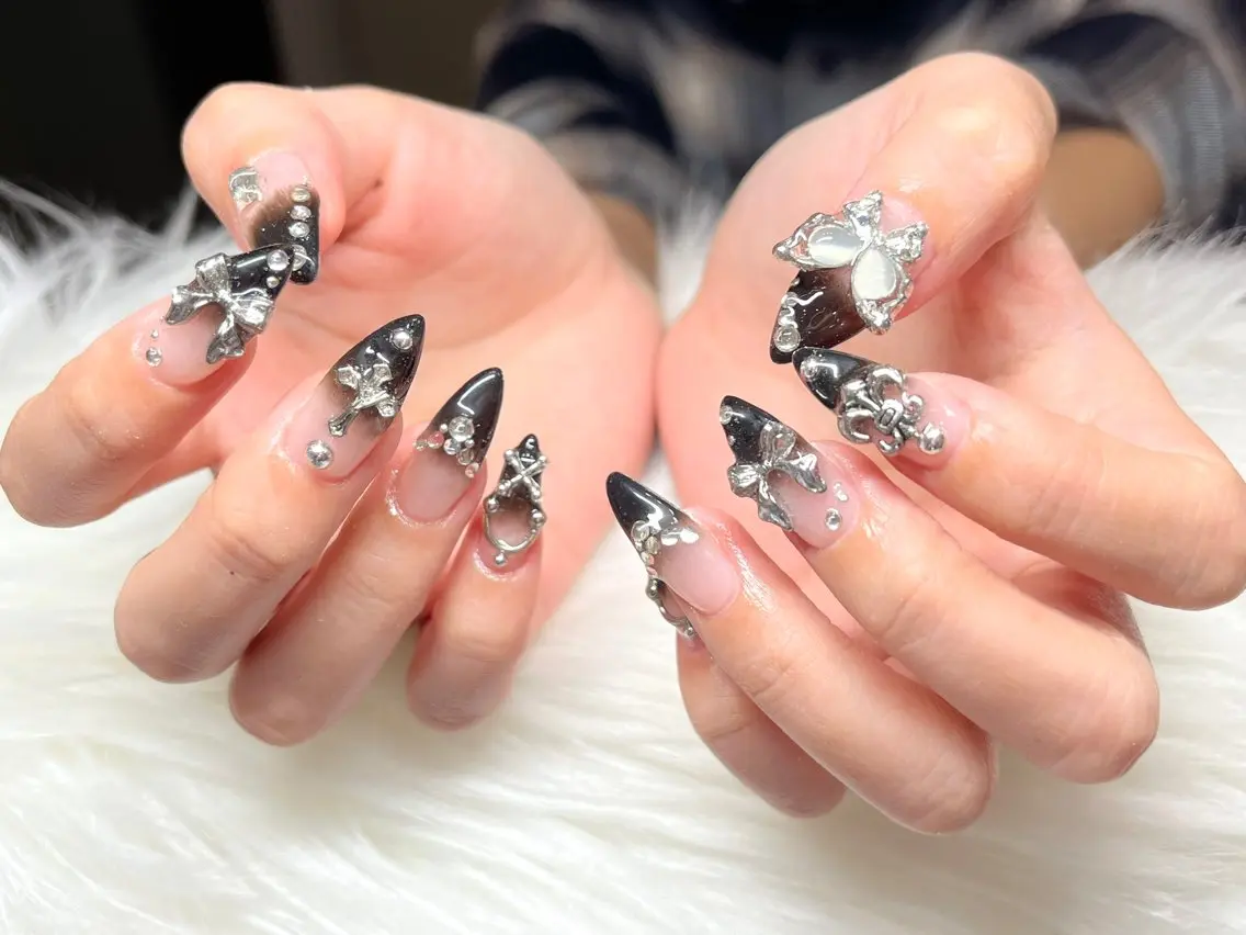ネイル ハンドネイル 持ち込みデザイン得意 ／長さだし可✨RUIのネイルデザイン