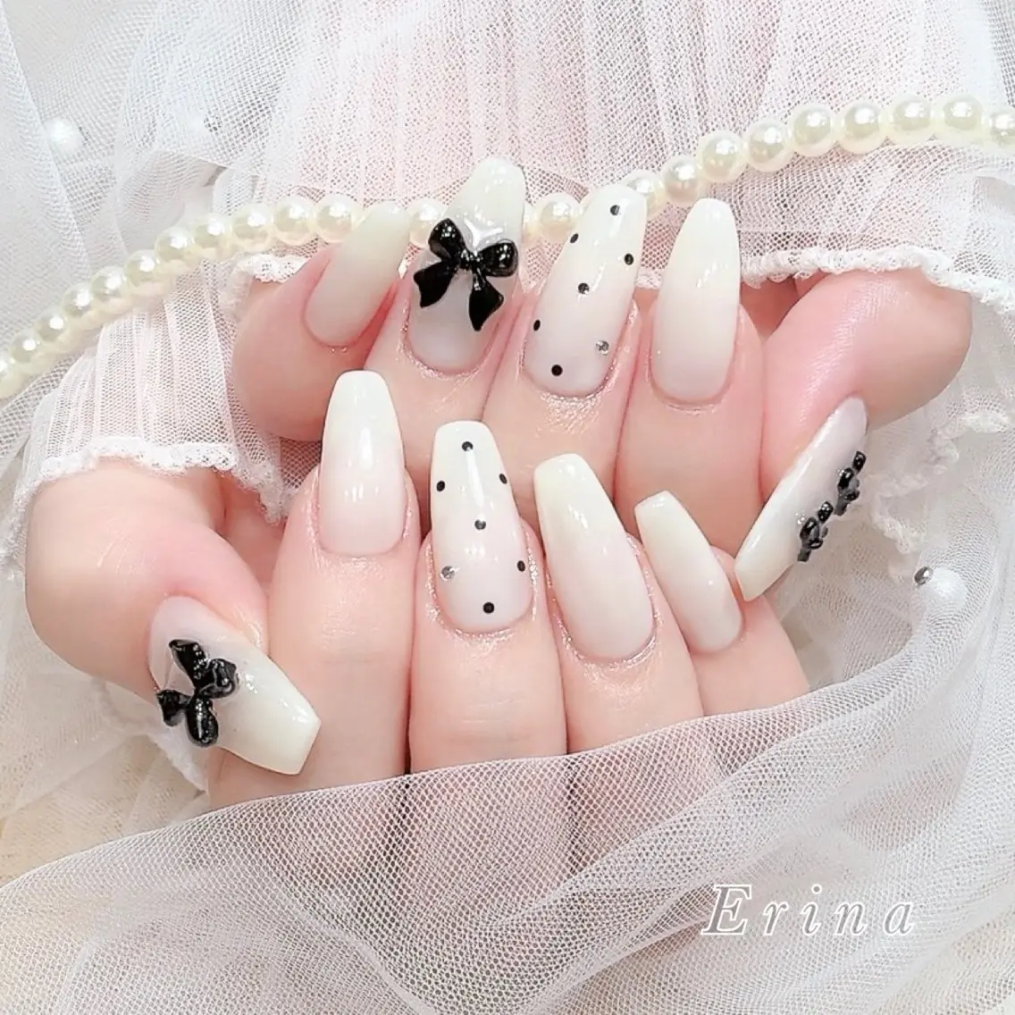 ネイル Erina🐱 フィルイン💅パラのネイルデザイン