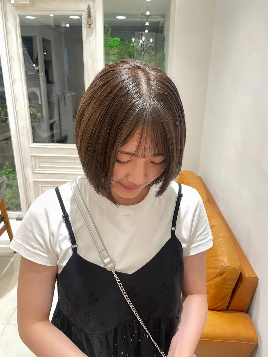 🎀ミニモ特別メニュー🎀     ショートカット＋ケアトリートメント付き(レディース限定)の写真