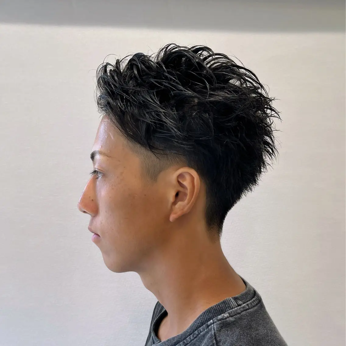 パーマ メンズ スパイキーショート 押上/ショート・ボブ /パーマ/山口卓朗のヘアスタイル