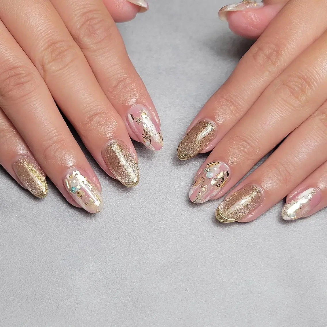 ネイル ニュアンスネイル MU5-nail 金山ネイルサロンのネイルデザイン