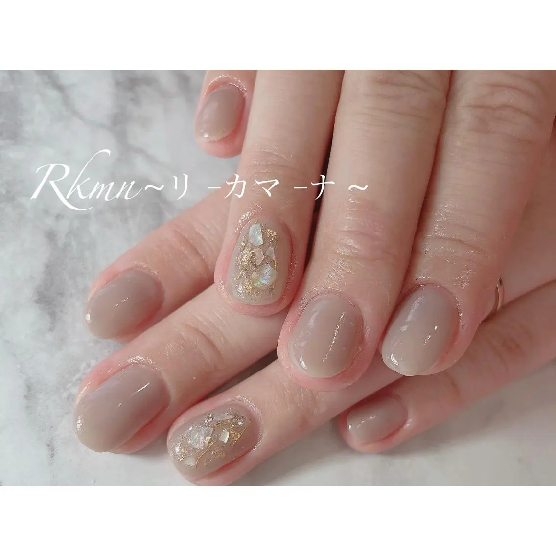 ネイル アートネイル シンプルネイル 春ネイル ハンドネイル フットネイル ハンドケア Rkmn ~リ-カマ-ナ~のネイルデザイン