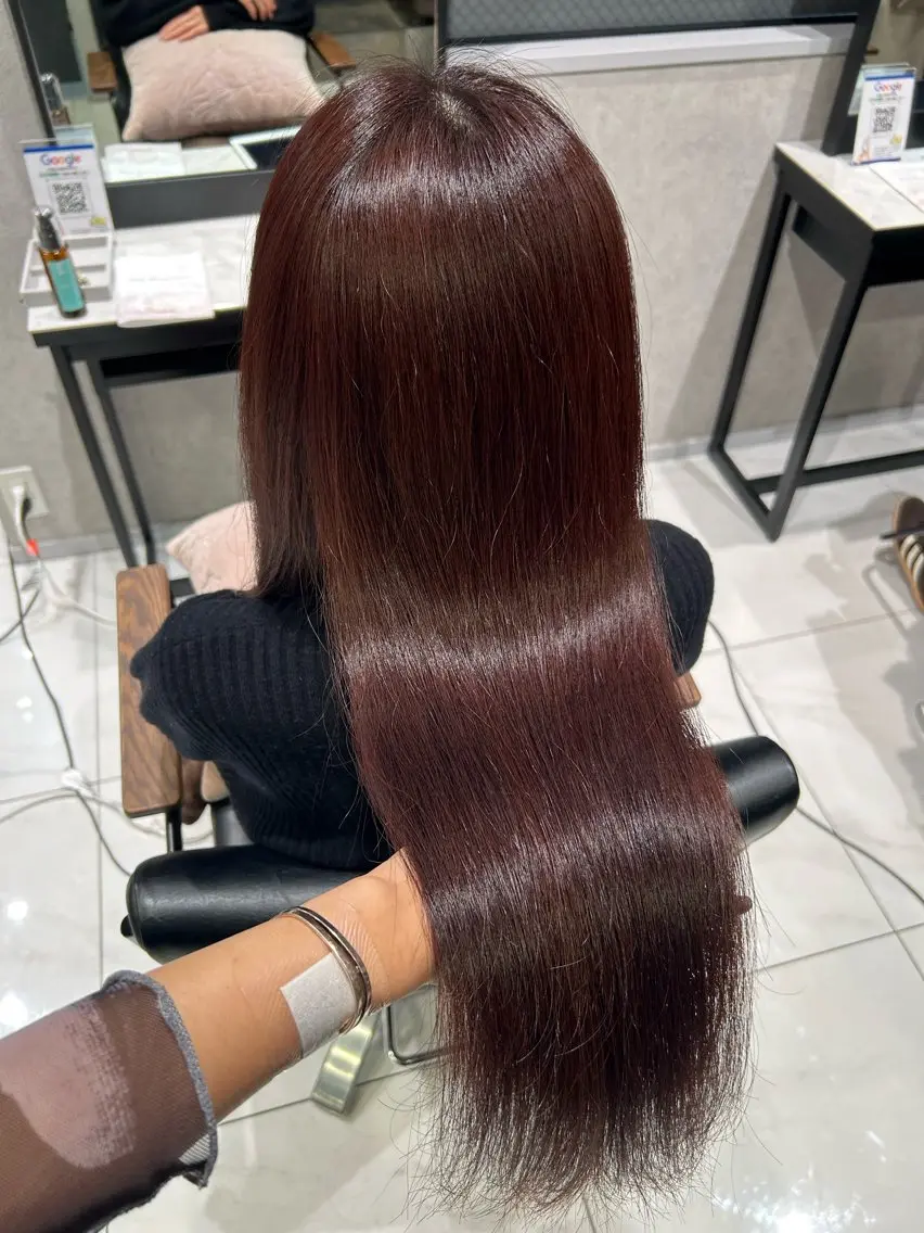 セミロング カラー 透明感カラー /レイヤーカット🪼のヘアスタイル
