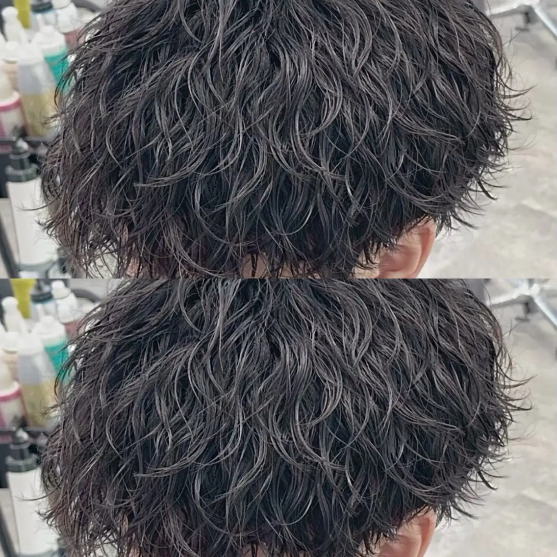 カット+縦落ちスパイラル+内部補修トリートメントの写真