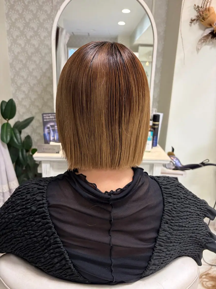 ミディアム 藤本 麗夏のヘアスタイル