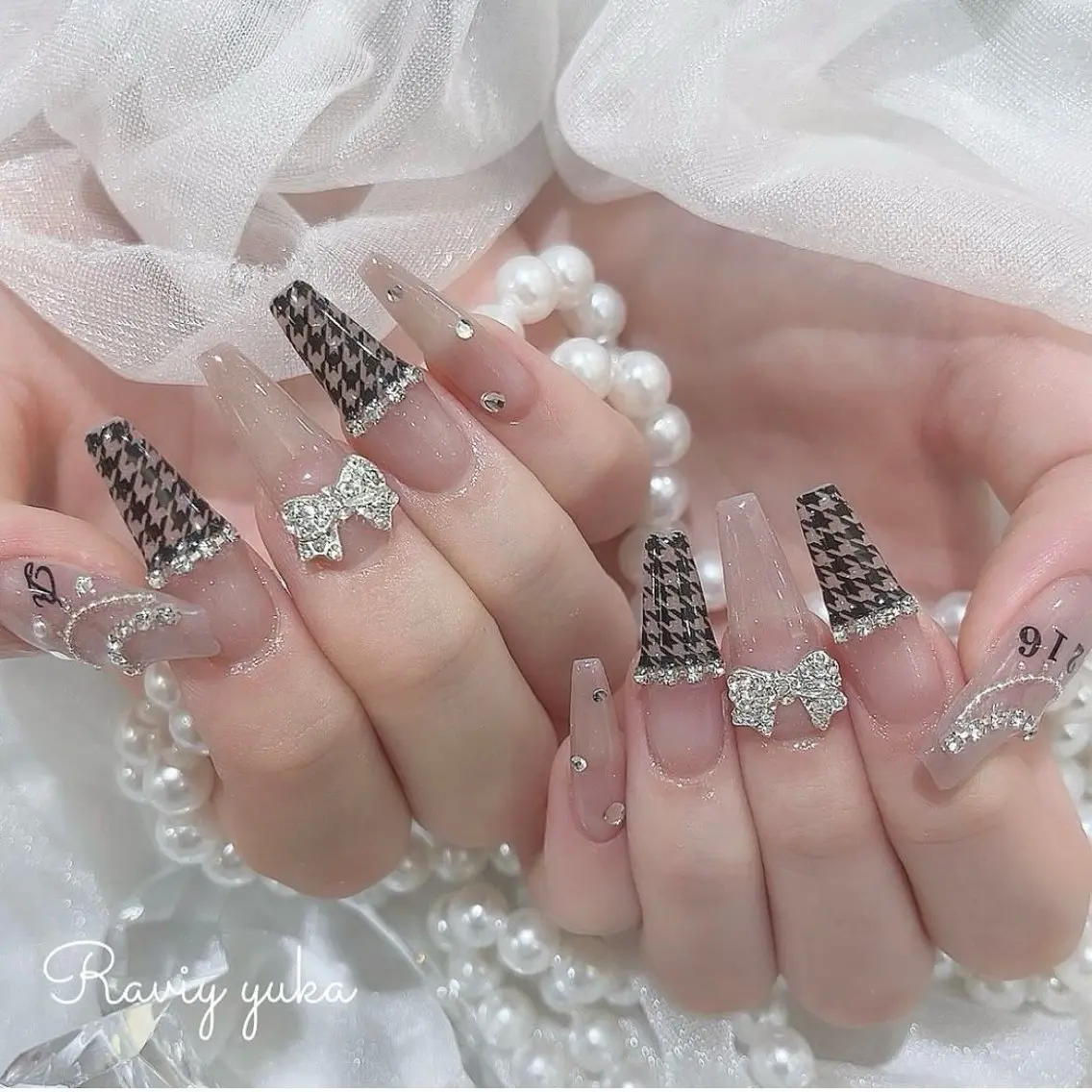 ネイル フットネイル フレンチネイル ジェルネイル 韓国ネイル マグネットネイル ハンドネイル Ribbonnail salonのネイルデザイン