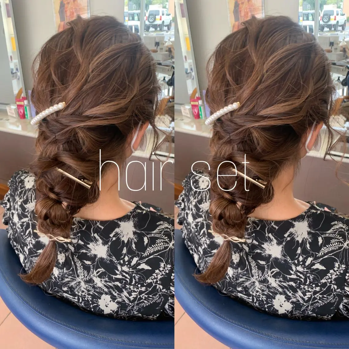 セミロング ヘアアレンジ 小澤 志穂のヘアスタイル