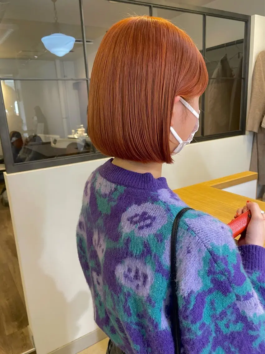 カラー 🎗️ブリーチ 🎗️ダブルカラーのヘアスタイル