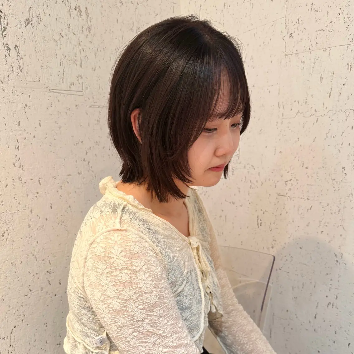 ショート カラー パーマ 似合わせカット カット ヘアカラー 縮毛矯正 トリートメント mai / linoah˚✧のヘアスタイル