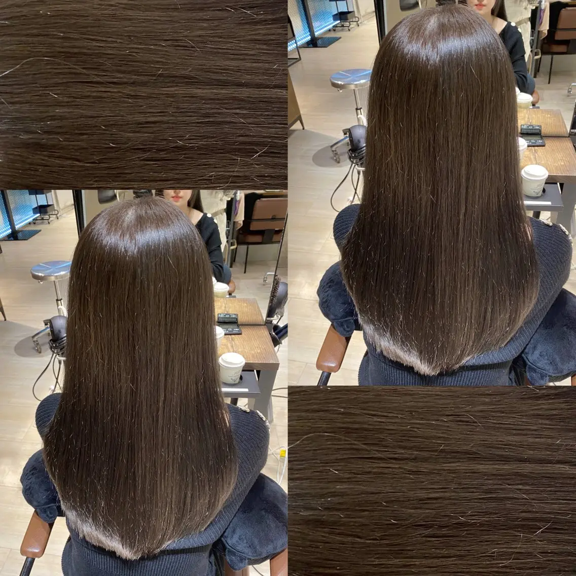 ロング カラー 透明感カラー グレージュ カット ヘアカラー トリートメント 髙木美緒🌿 レイヤー/アレンジのヘアスタイル