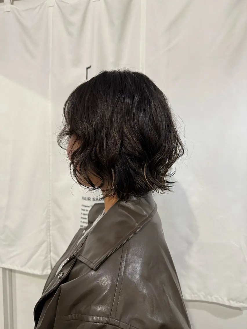 ミディアム パーマ ミディアムパーマ ボブ 亜海 /レディースパーマのヘアスタイル